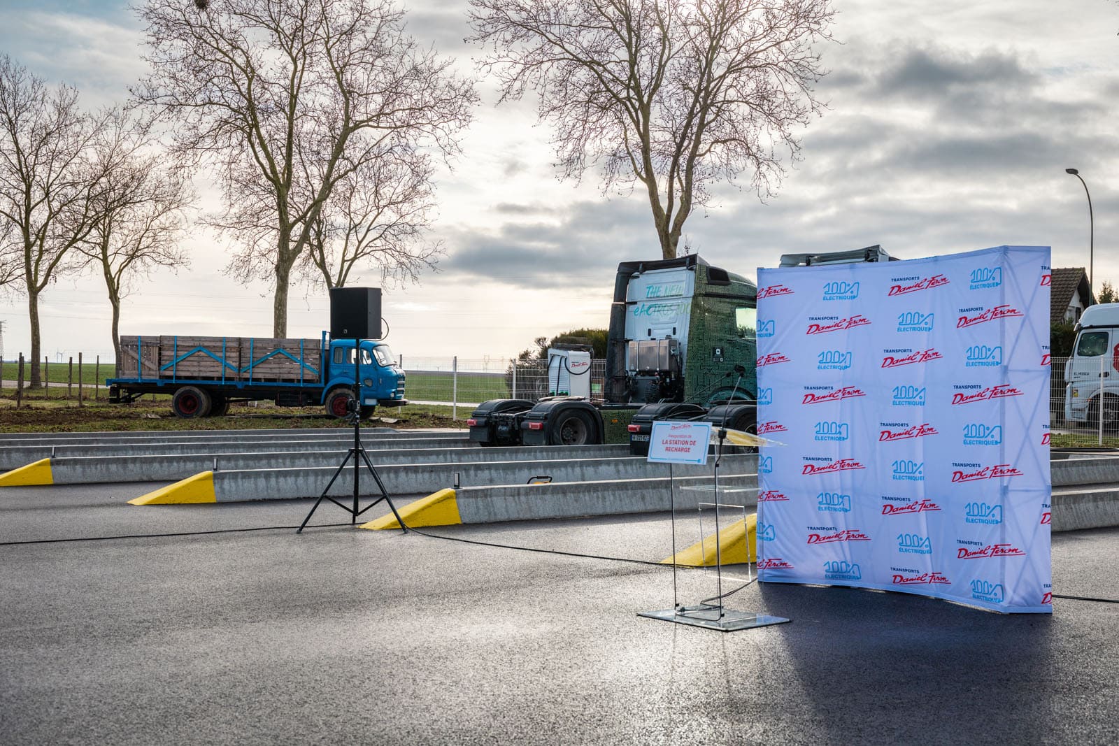 Inauguration de la 1ère station de recharge pour camion électrique de l’aube