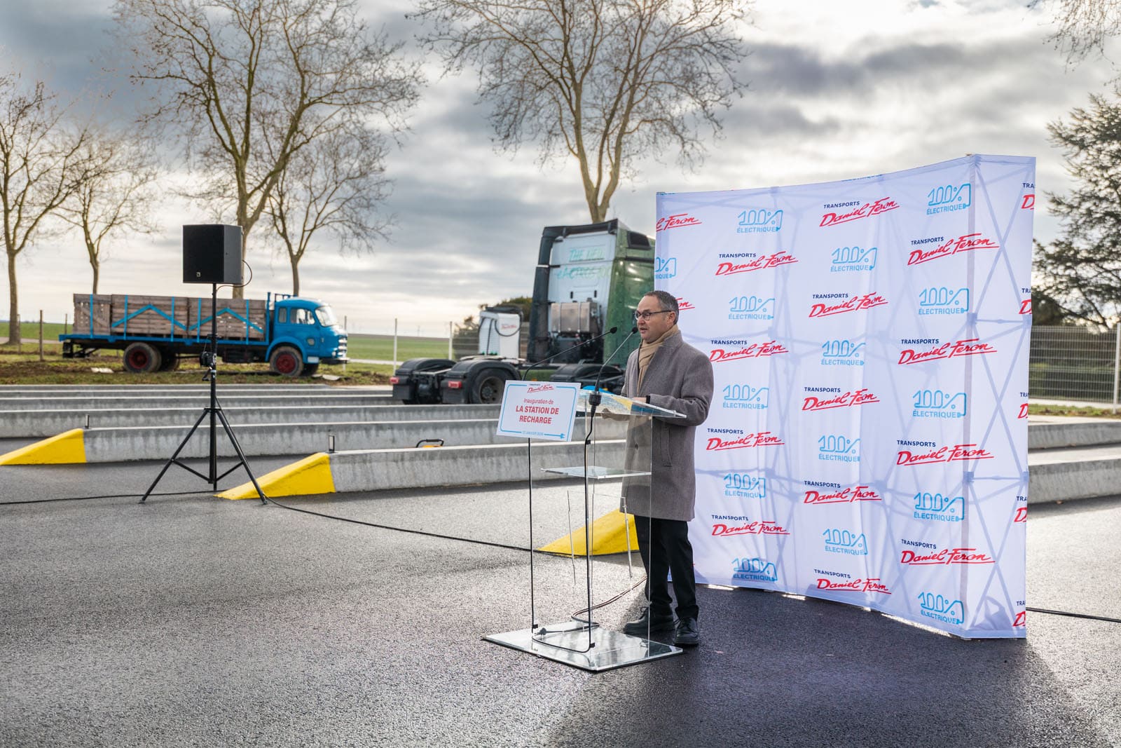 Inauguration de la 1ère station de recharge pour camion électrique de l’aube