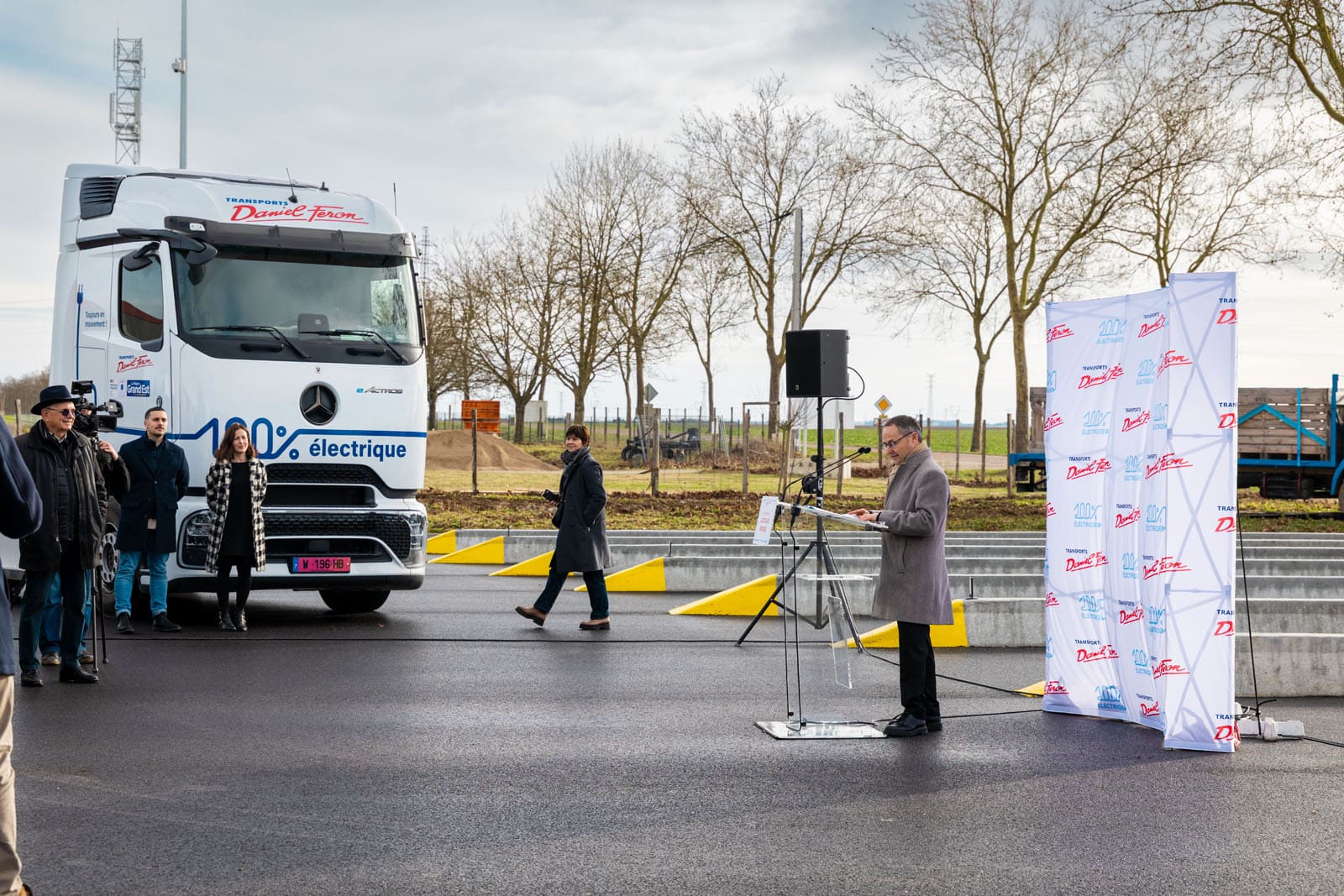 Inauguration de la 1ère station de recharge pour camion électrique de l’aube