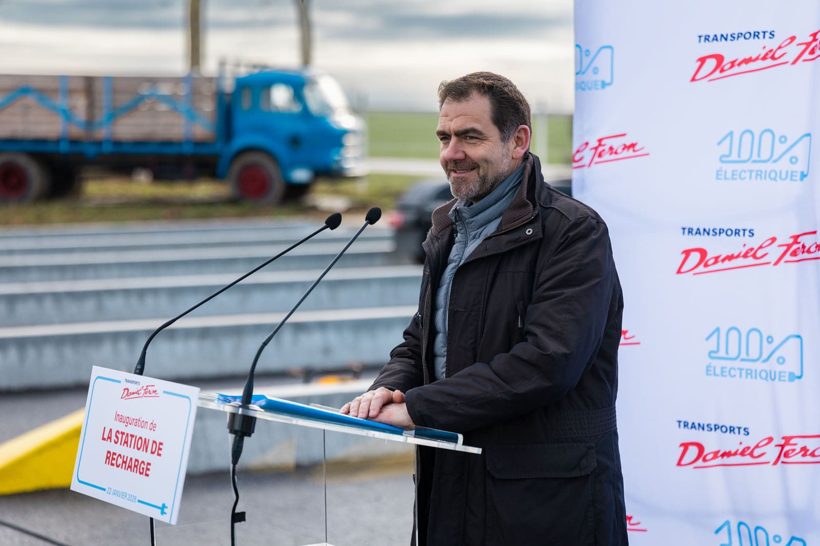 Inauguration de la 1ère station de recharge pour camion électrique de l’aube
