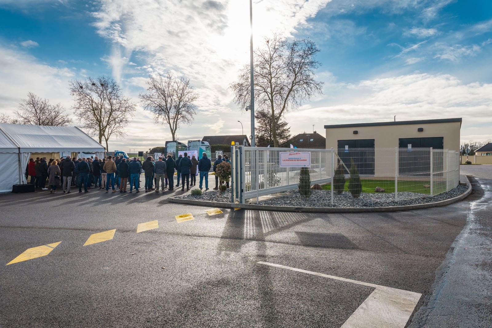 Inauguration de la 1ère station de recharge pour camion électrique de l’aube
