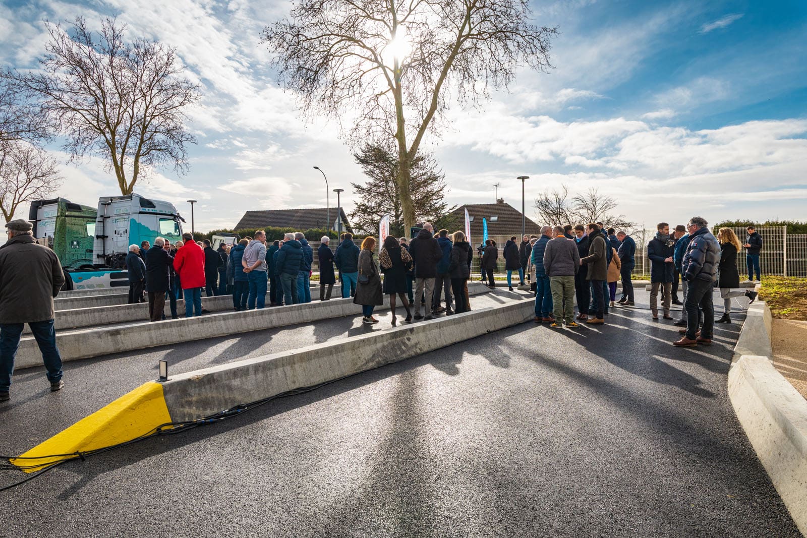 Inauguration de la 1ère station de recharge pour camion électrique de l’aube